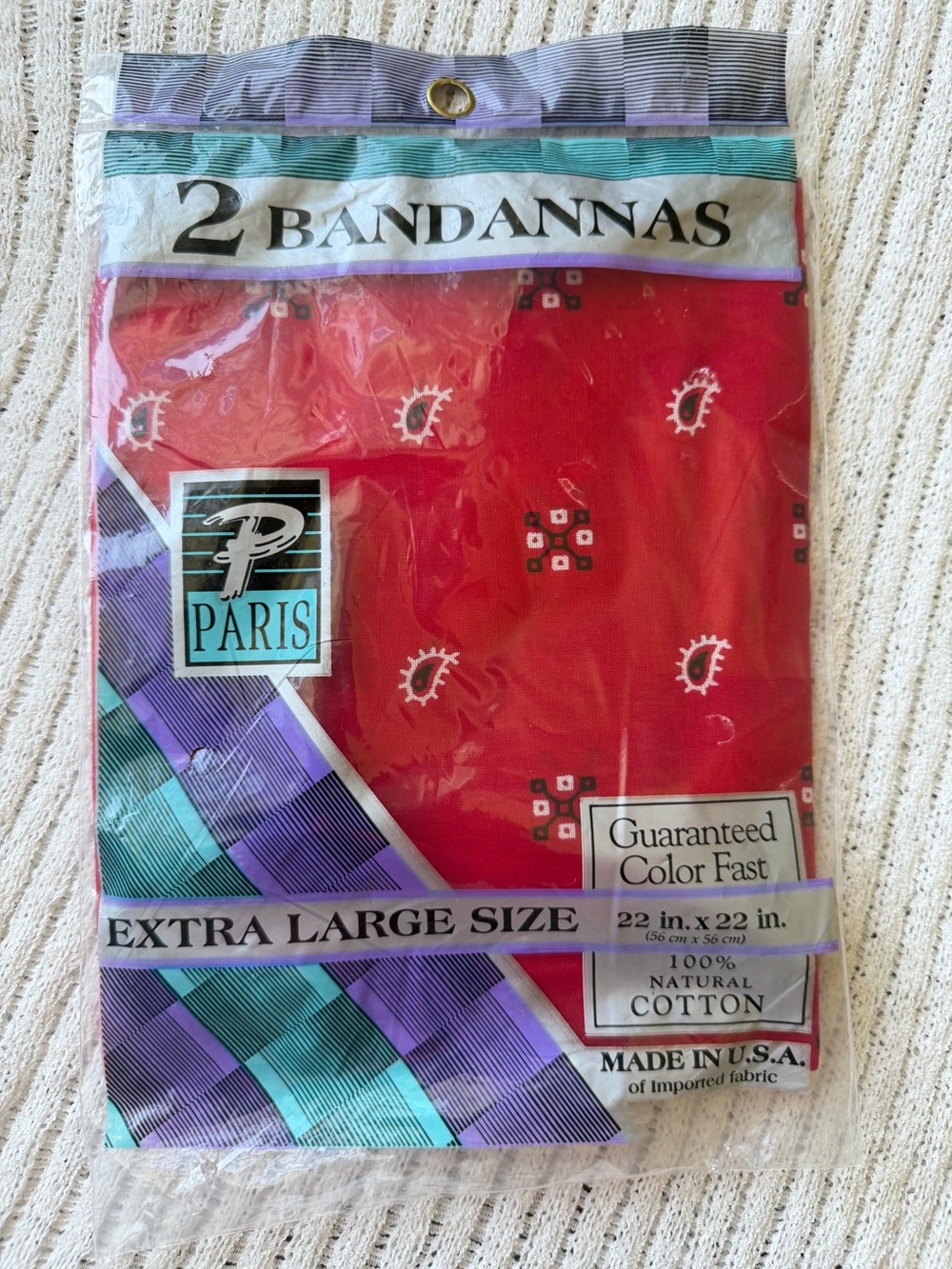 Aris Red Cotton Bandannas - Pack of 2